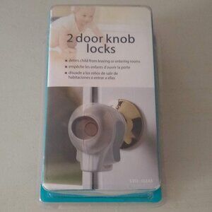 KidCo safety door knob lock Clear + White set of 2